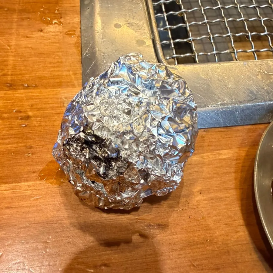 Grilled potato served as a finishing side