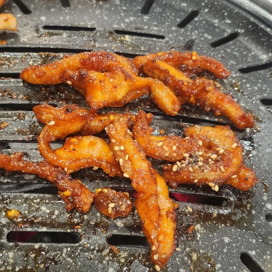Bulmakchang on the grill