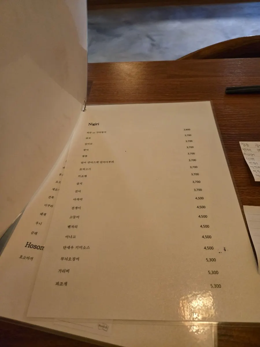 Menu page for fried dishes including sesseri sweet and sour chicken