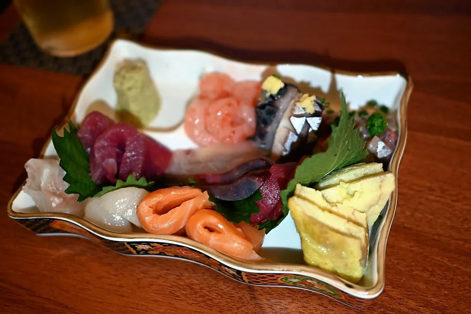 Sakai's sashimi moriawase platter