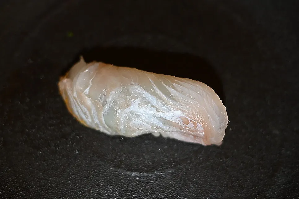 Ordered sushi including madai and hirame
