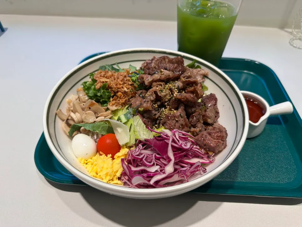 Meat All-in-One bibim poke piled high with meat