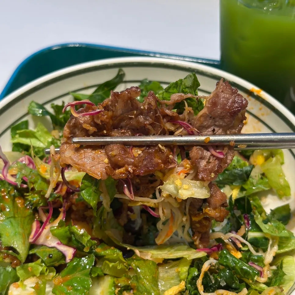 Meat All-in-One poke mixed together with the sauce