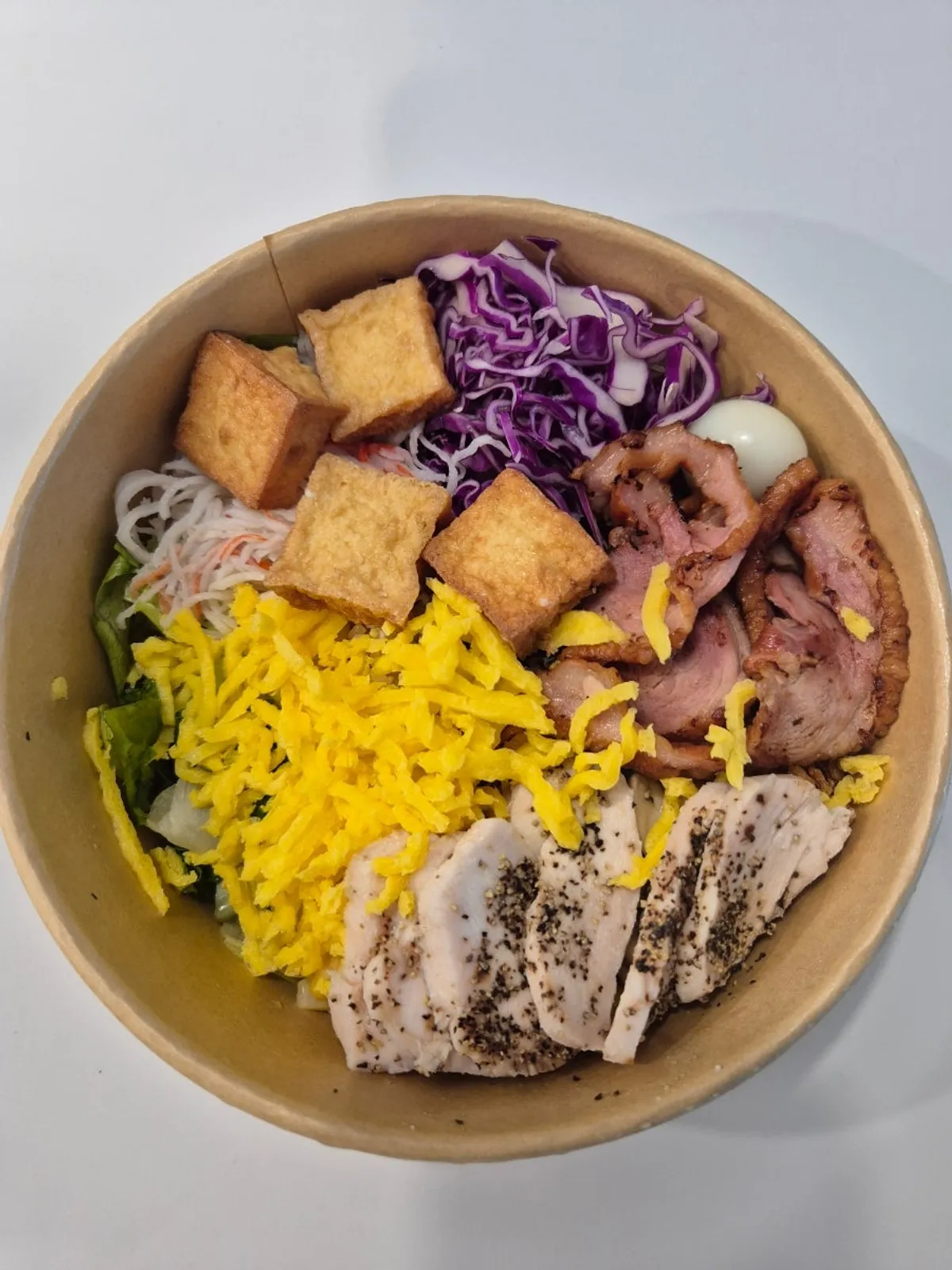 Poke and sandwich from Salad Ring, Chungju Terminal Branch