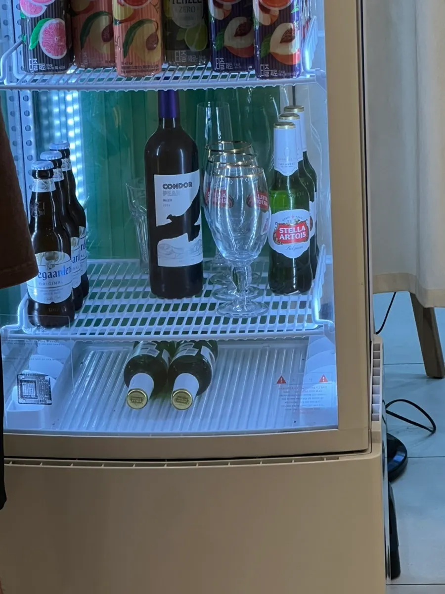 Beverage display shelf at Salering Gyodae Direct Store