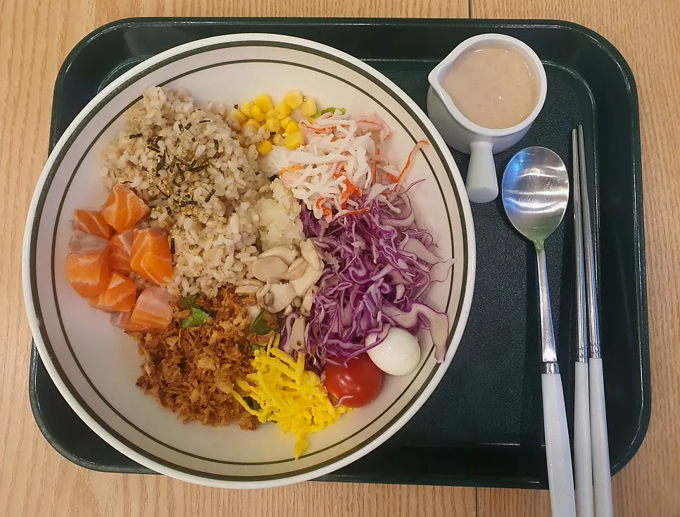 명란와사마요 생연어 비빔포케