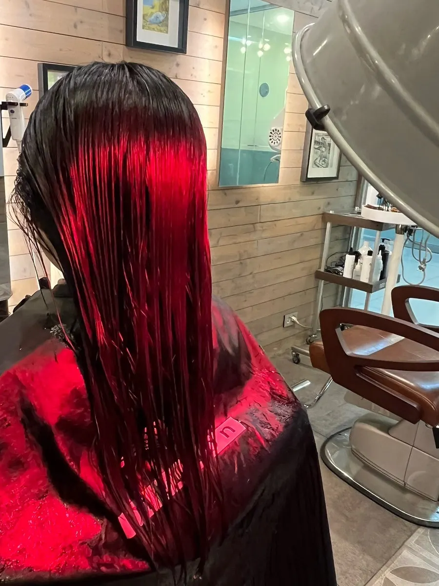 Hair sectioned for product application