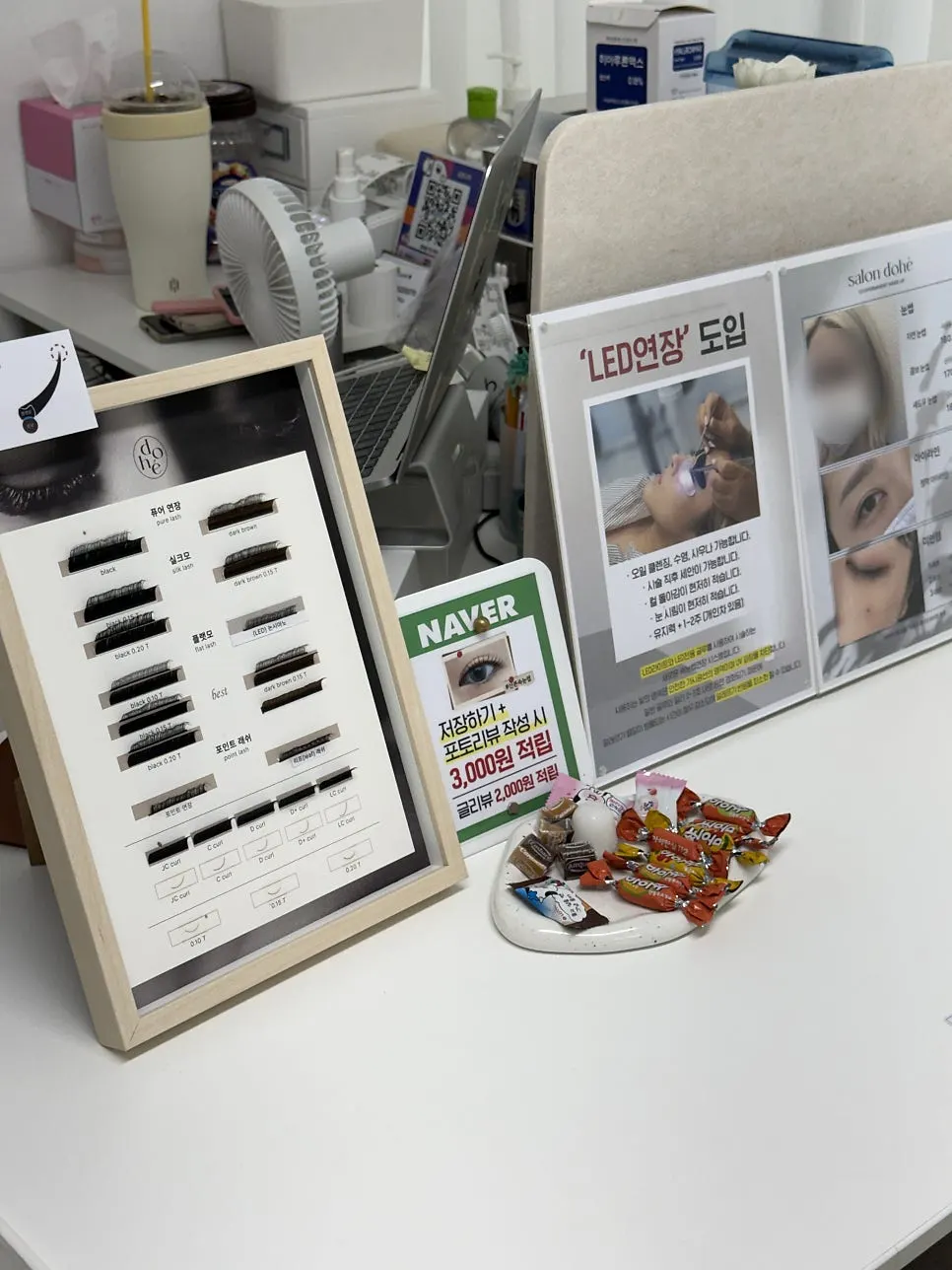 Interior decoration at Salon Dohe Sanbon Branch