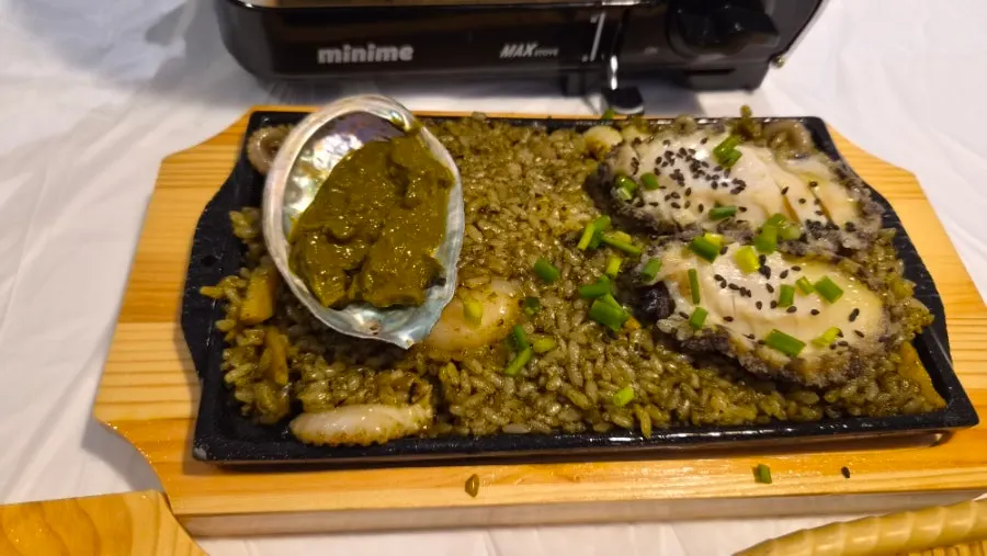 Main dish: abalone liver butter fried rice