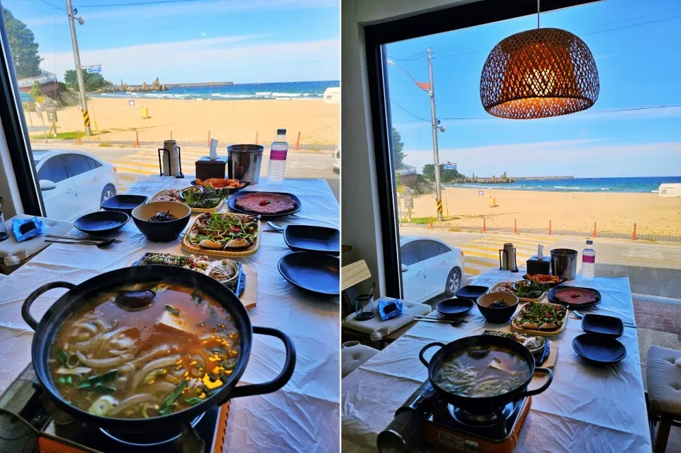 First setting of the lunch omakase for two