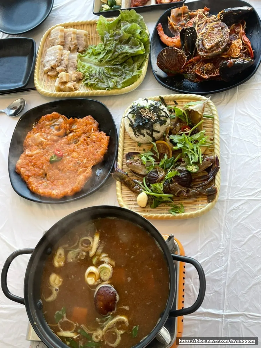 해물 오마카세 해산물 메뉴