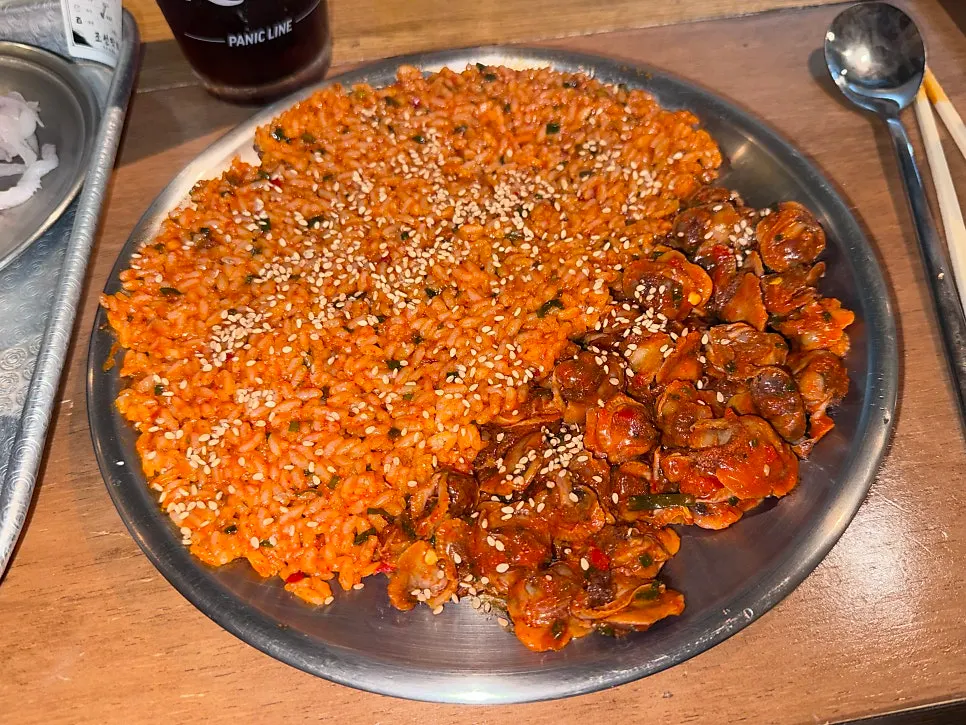 김과 막회를 곁들인 한입
