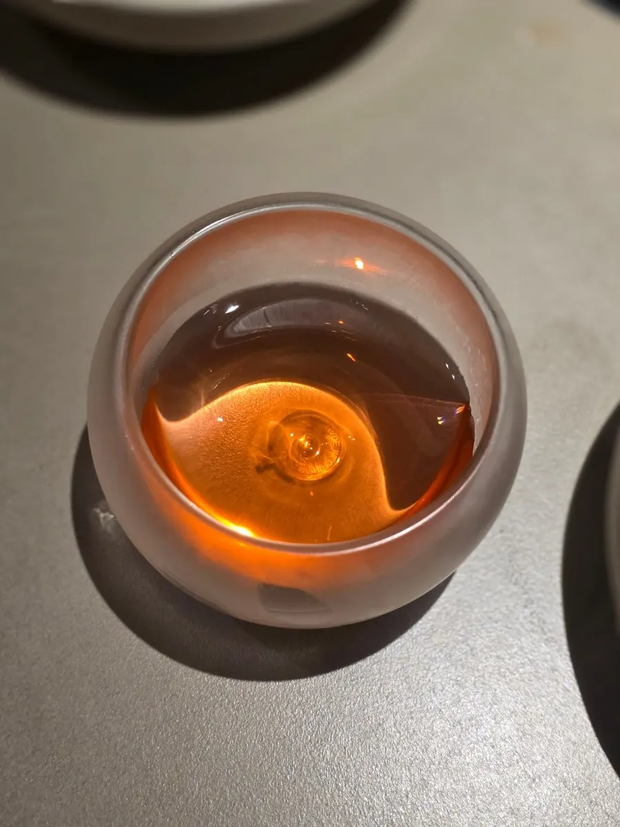 식사 마무리 입가심 오미자차