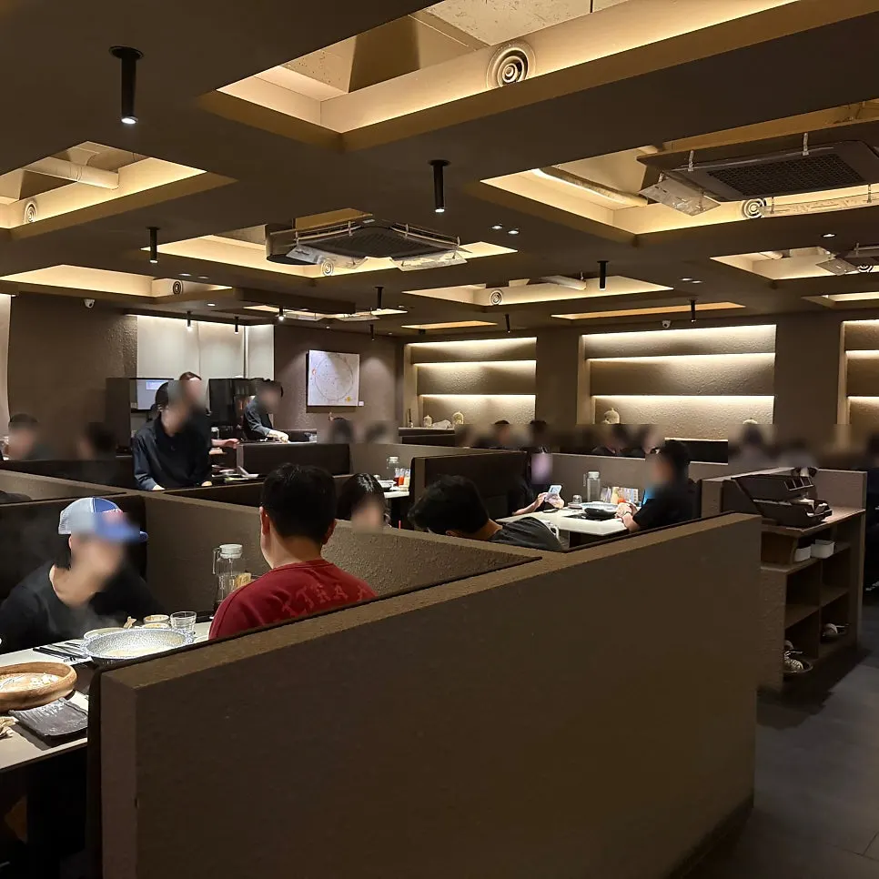 Wood-and-brown-toned restaurant seating