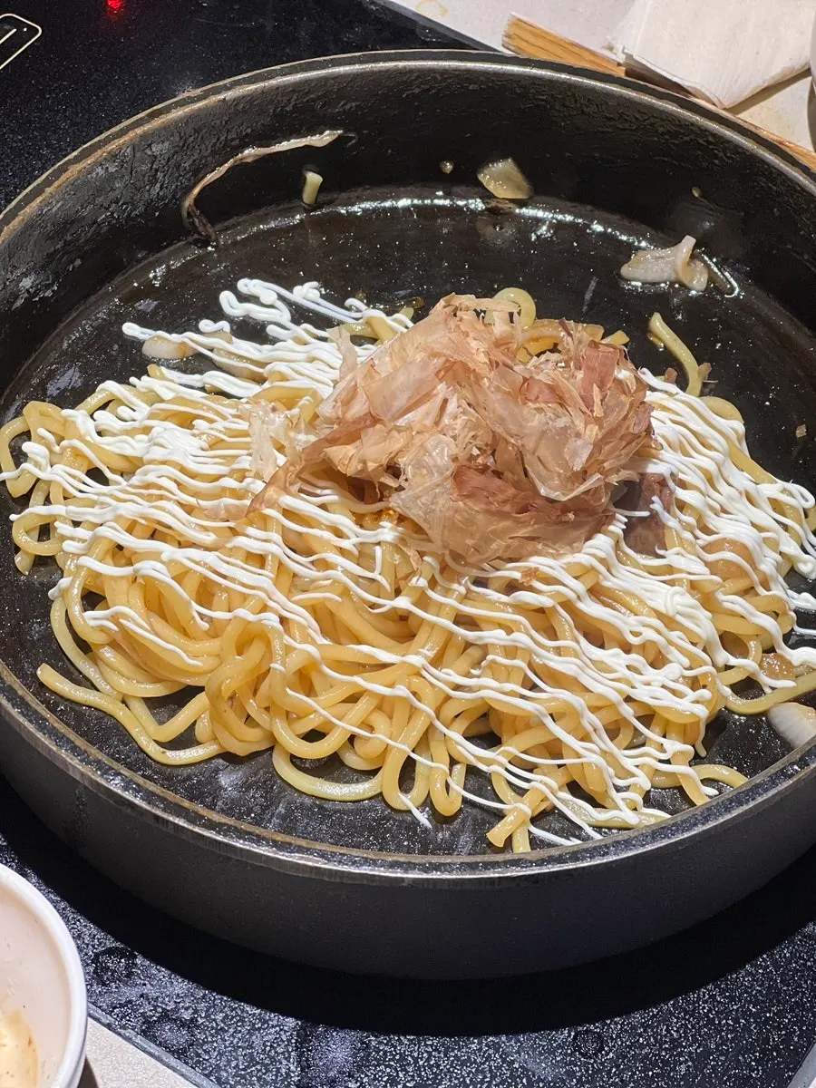스키야키 마무리로 만든 야키소바