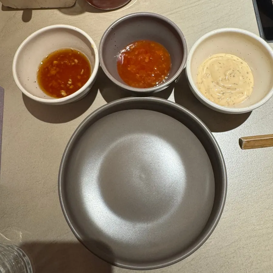 Shabu-shabu sauce mixed using the guide