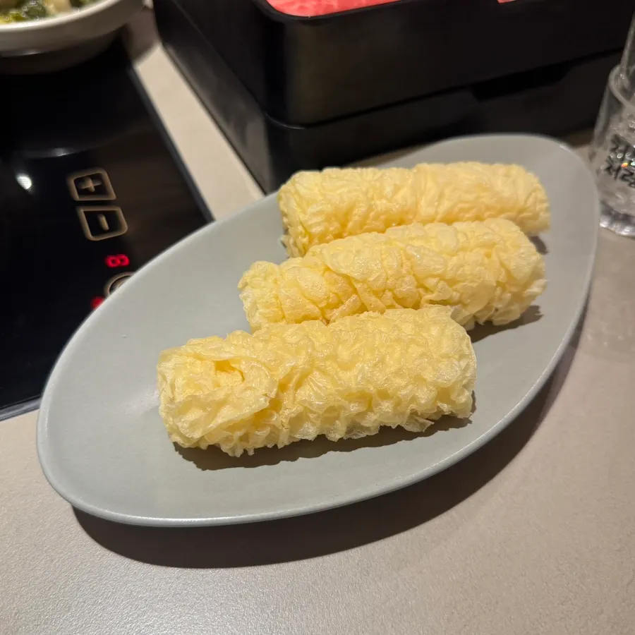 Extra order of fried soy milk skin