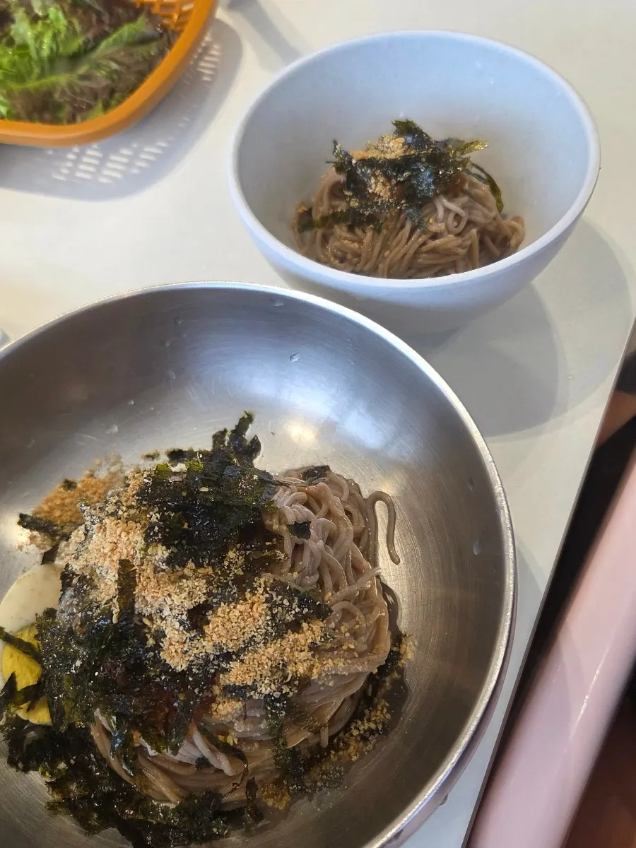 양이 적당한 아기 막국수 한 그릇