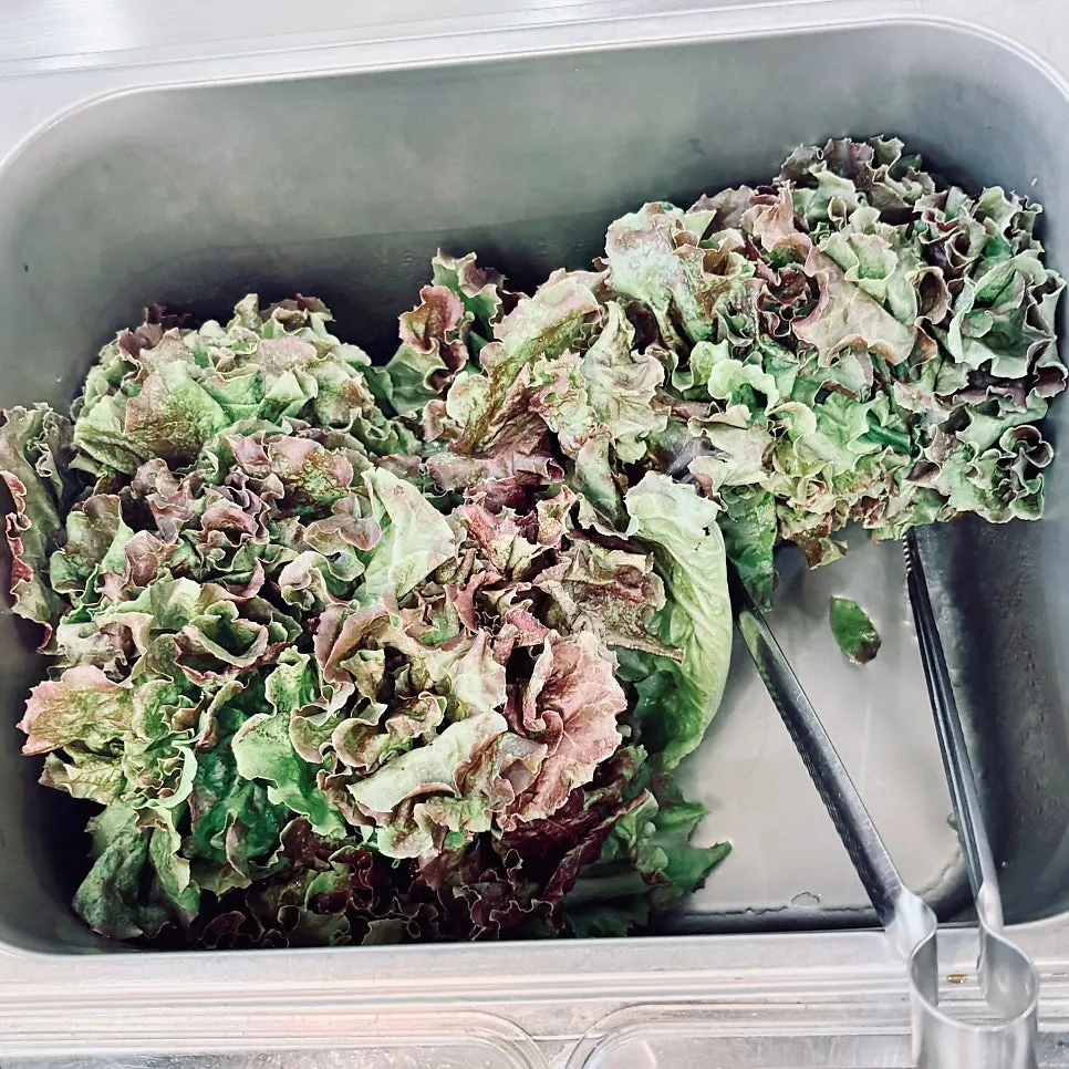 サムミジプのセルフバーの野菜とおかず構成