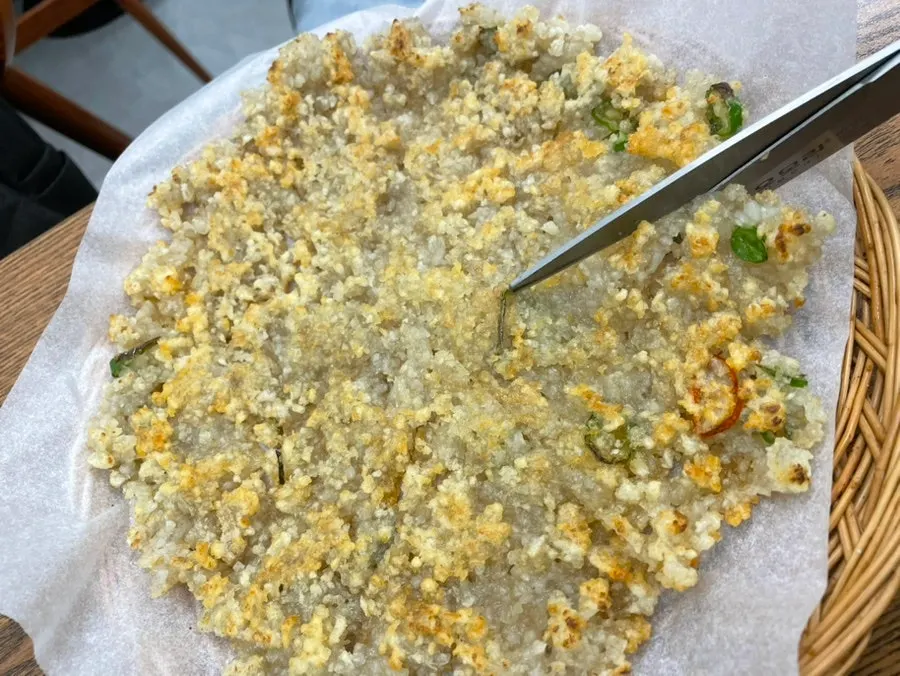 Crispy, golden-fried potato pancake