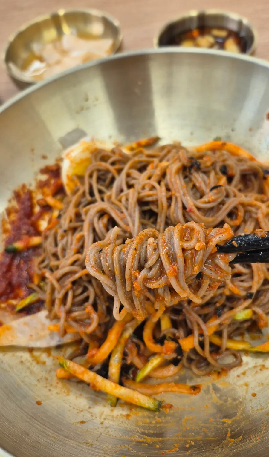 다 비빈 참기름비빔막국수