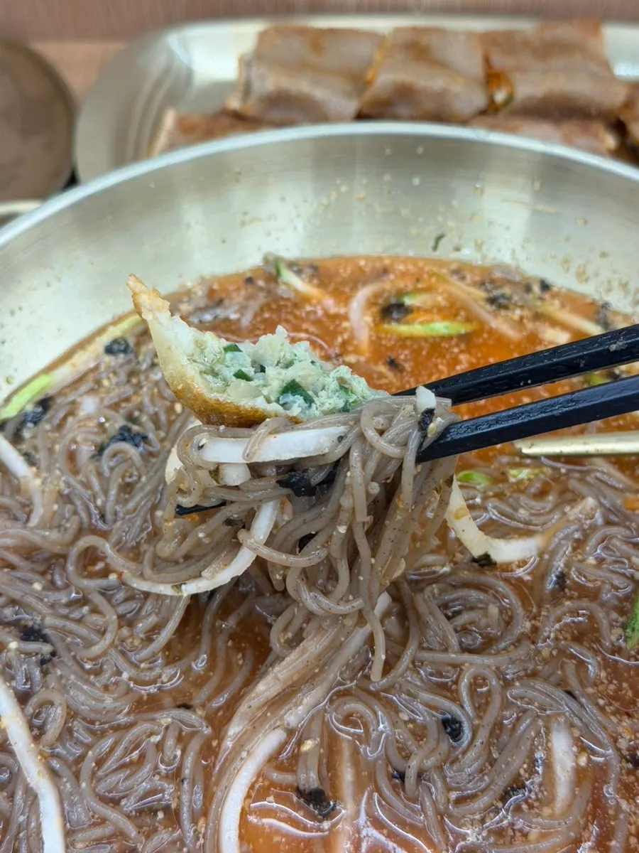 Mandu fried crispy on the outside