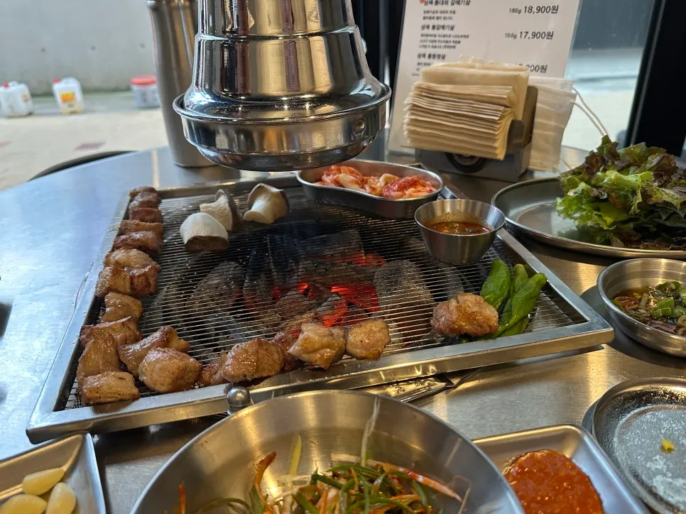 삼목집 광명사거리역점 고기 한 상 마무리
