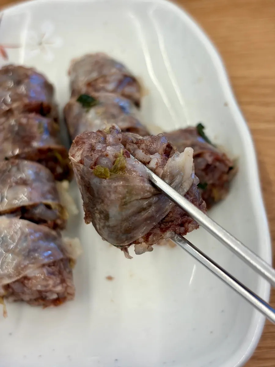 삼오순대국 녹번점 순대 반 10조각 접시