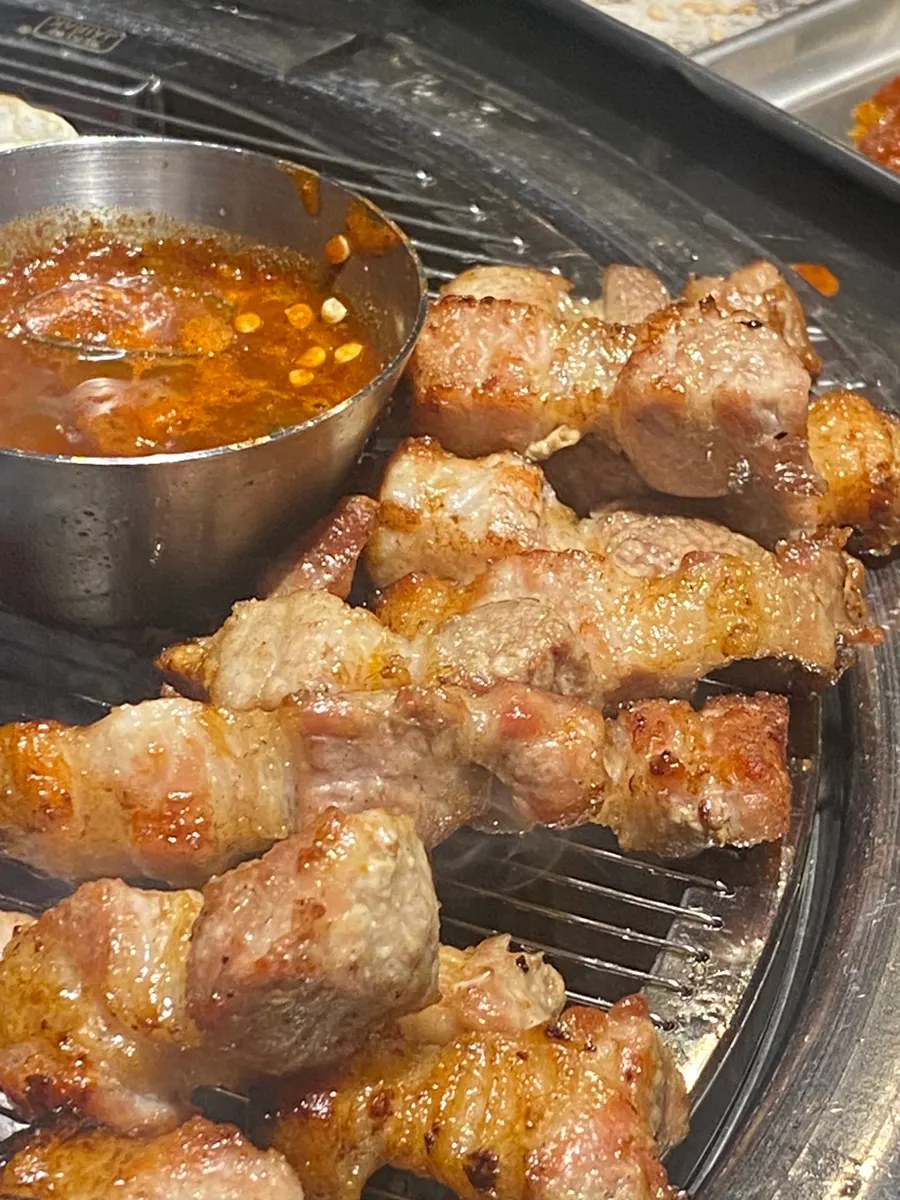 Pork belly dipped in myeoljeot