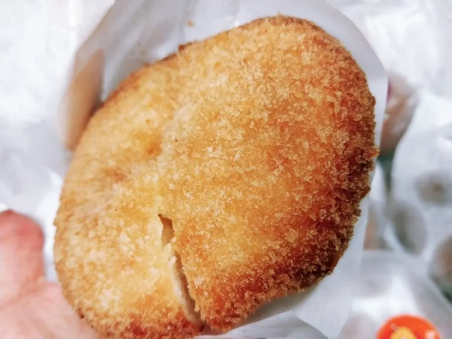 Sokcho red crab croquette taken out back at the lodging