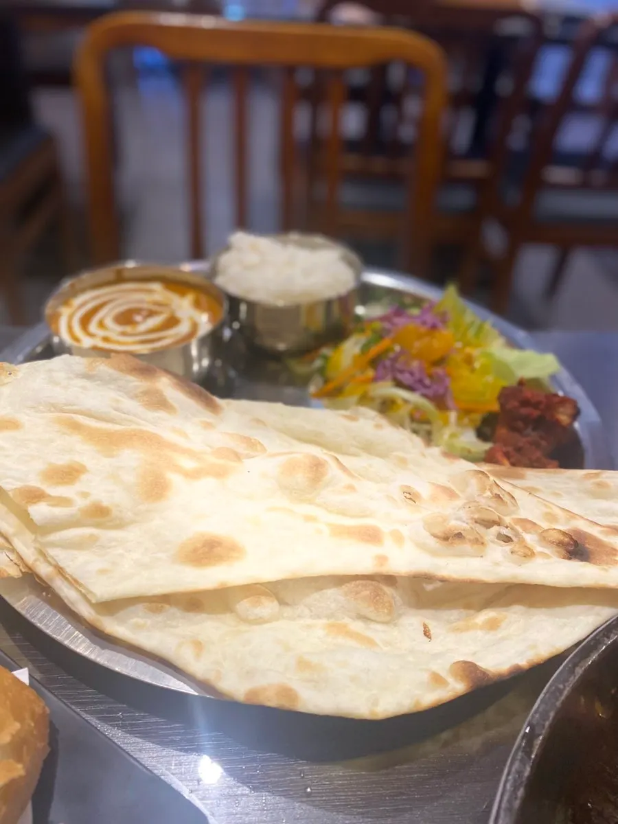 Indian-food single-person set components