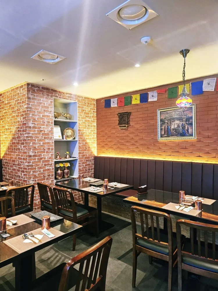 Interior of India The Durbar Samseong Station Branch, open for just 3 months