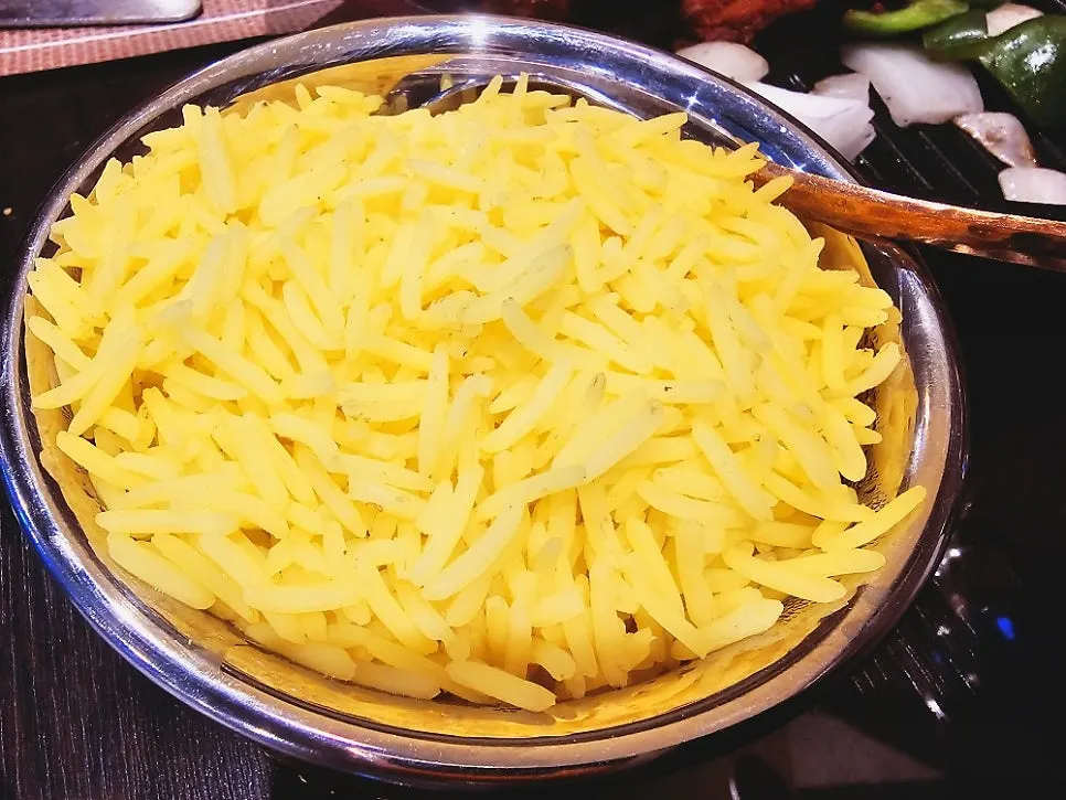 Basmati rice made with Indian rice