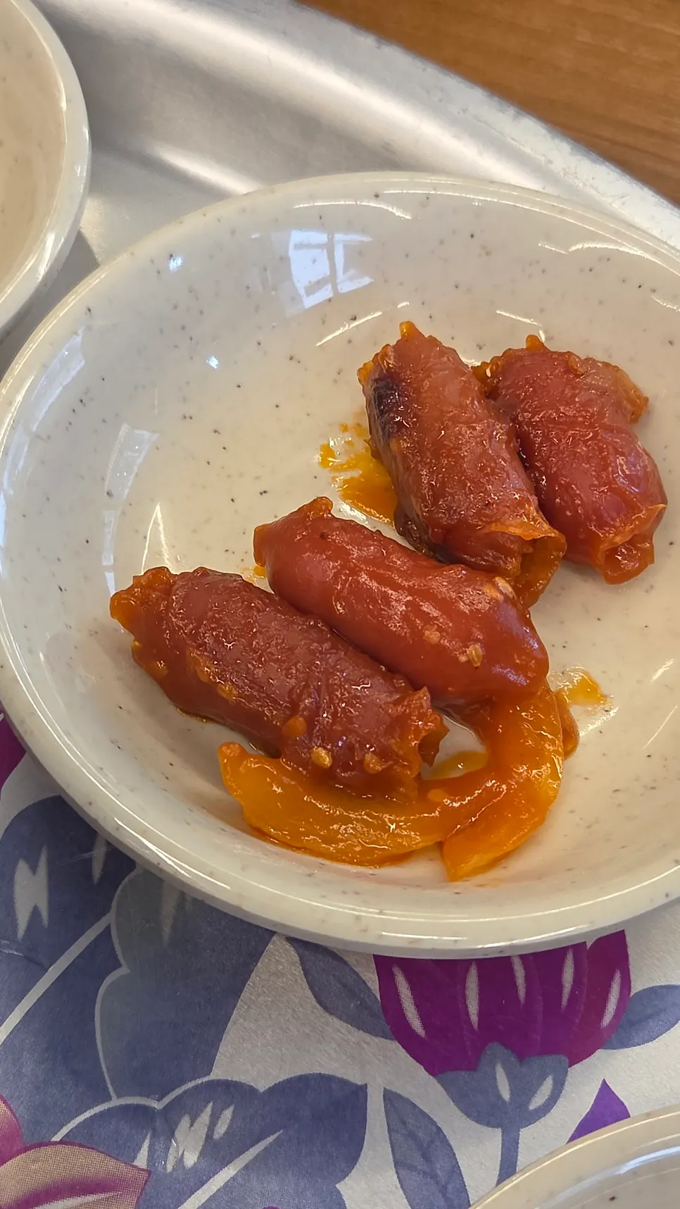 오봉집 삼성점 사이드 찬 클로즈업