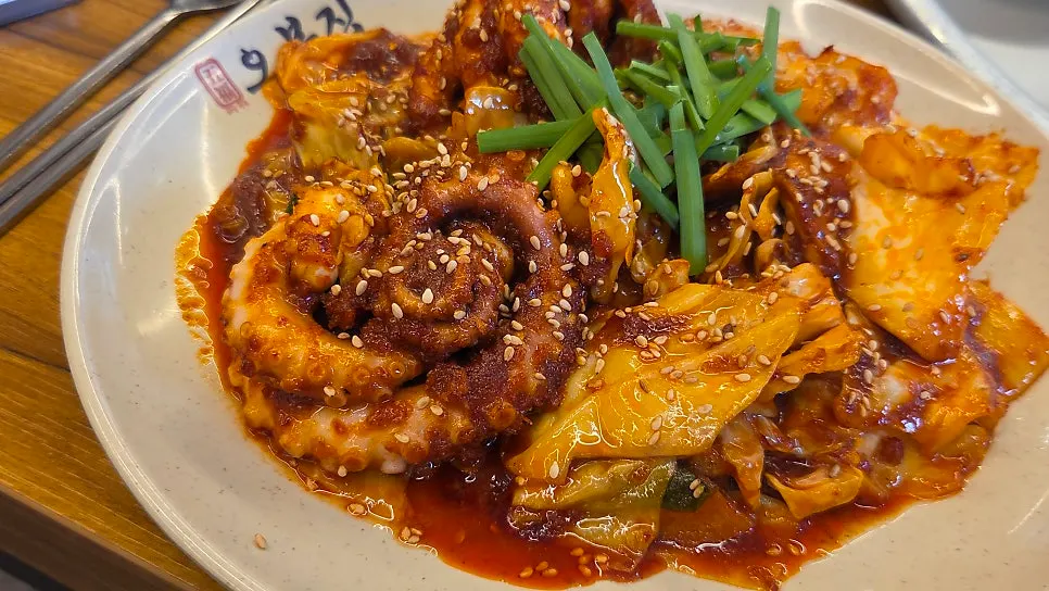 탱글탱글한 낙지볶음 클로즈업