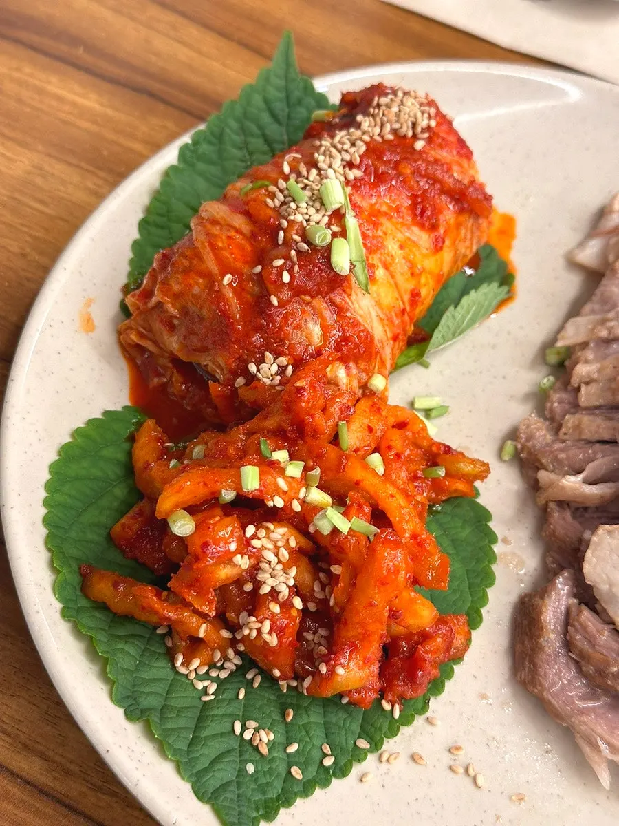 Generous Korean table spread