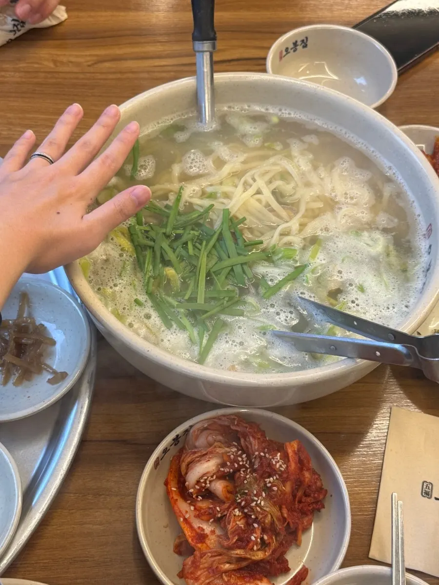 세숫대야만큼 큰 해물 칼국수 2인분