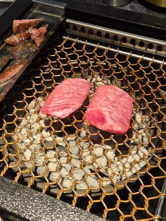 Grilled hanwoo salchisal