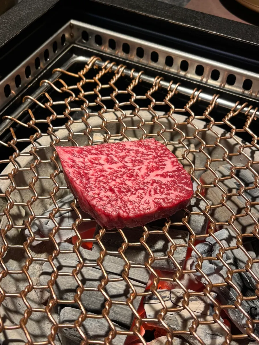 Raw seolhwa sirloin with fine marbling