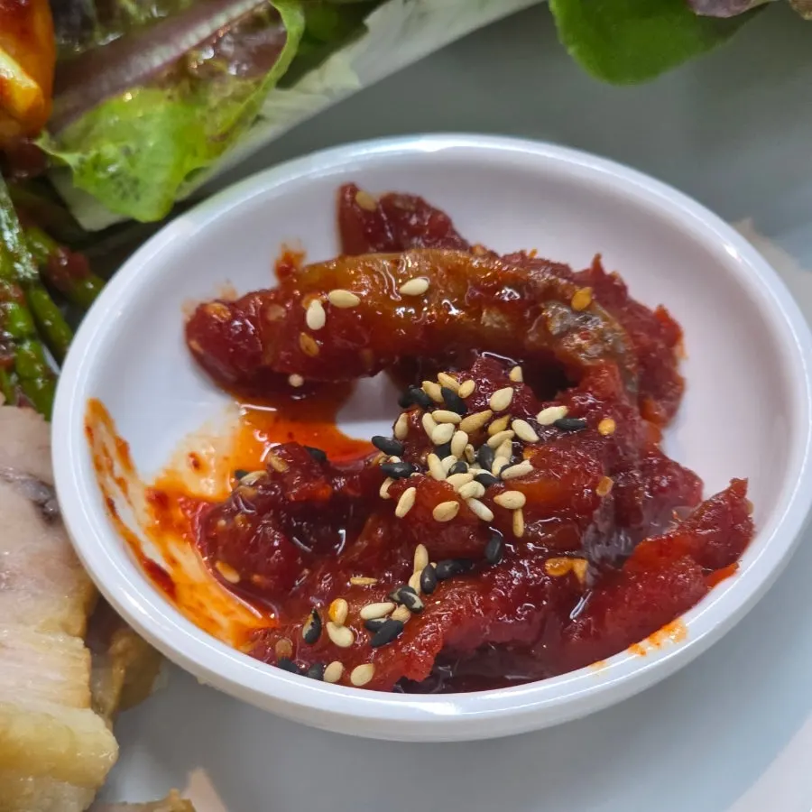 Chewy pollack roe salad side dish