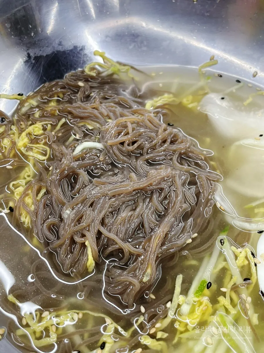 Pollack flesh dipped in soy sauce seasoning