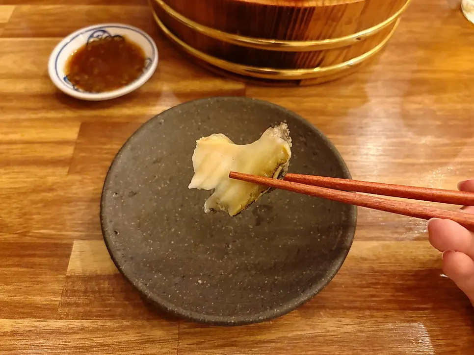 Aged sashimi that pairs well with soju