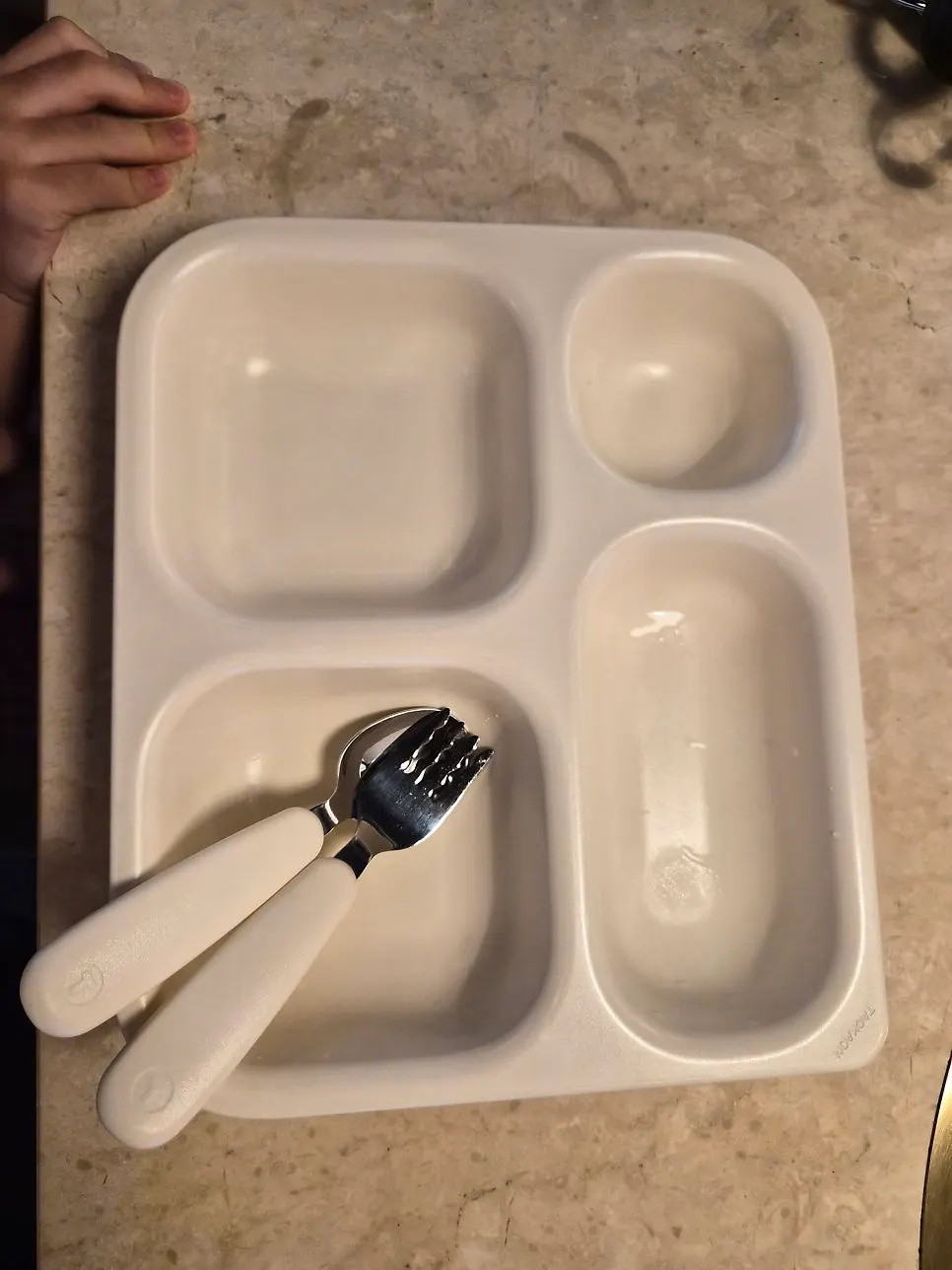 Children’s tableware prepared for a child