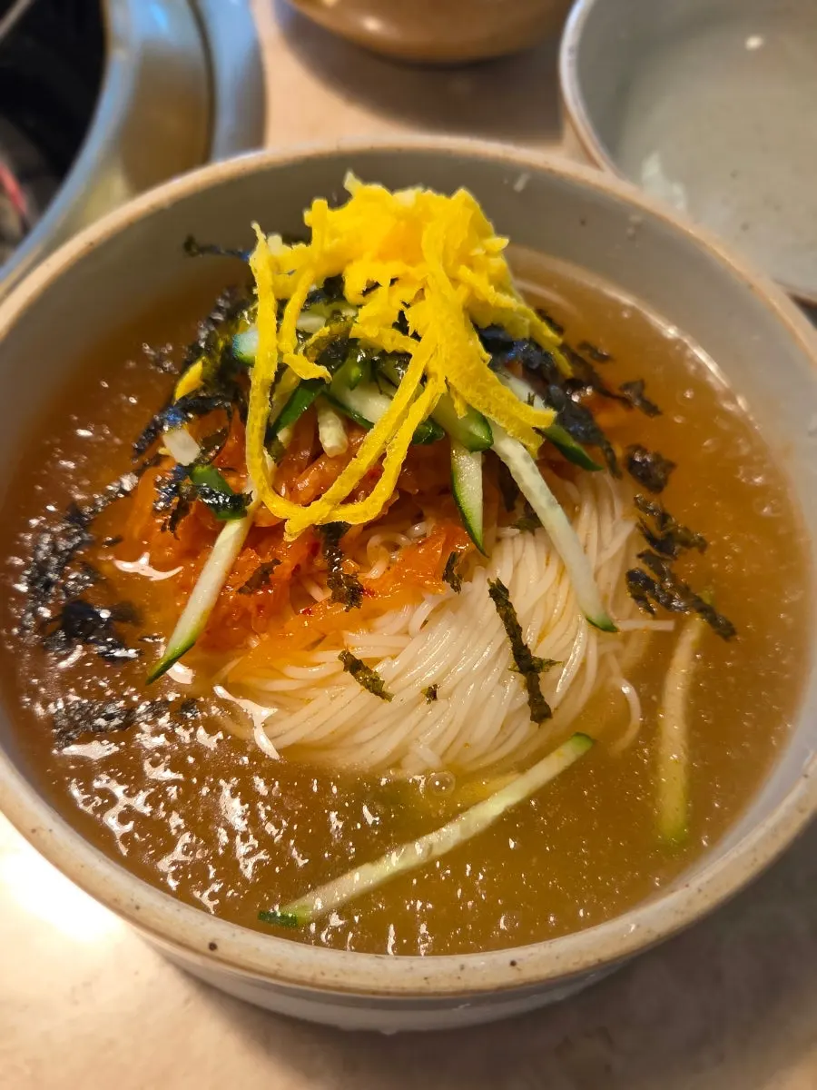 살얼음 김치말이 국수