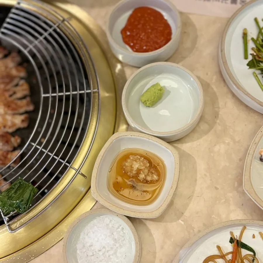 말돈 소금과 곁들이는 갈비