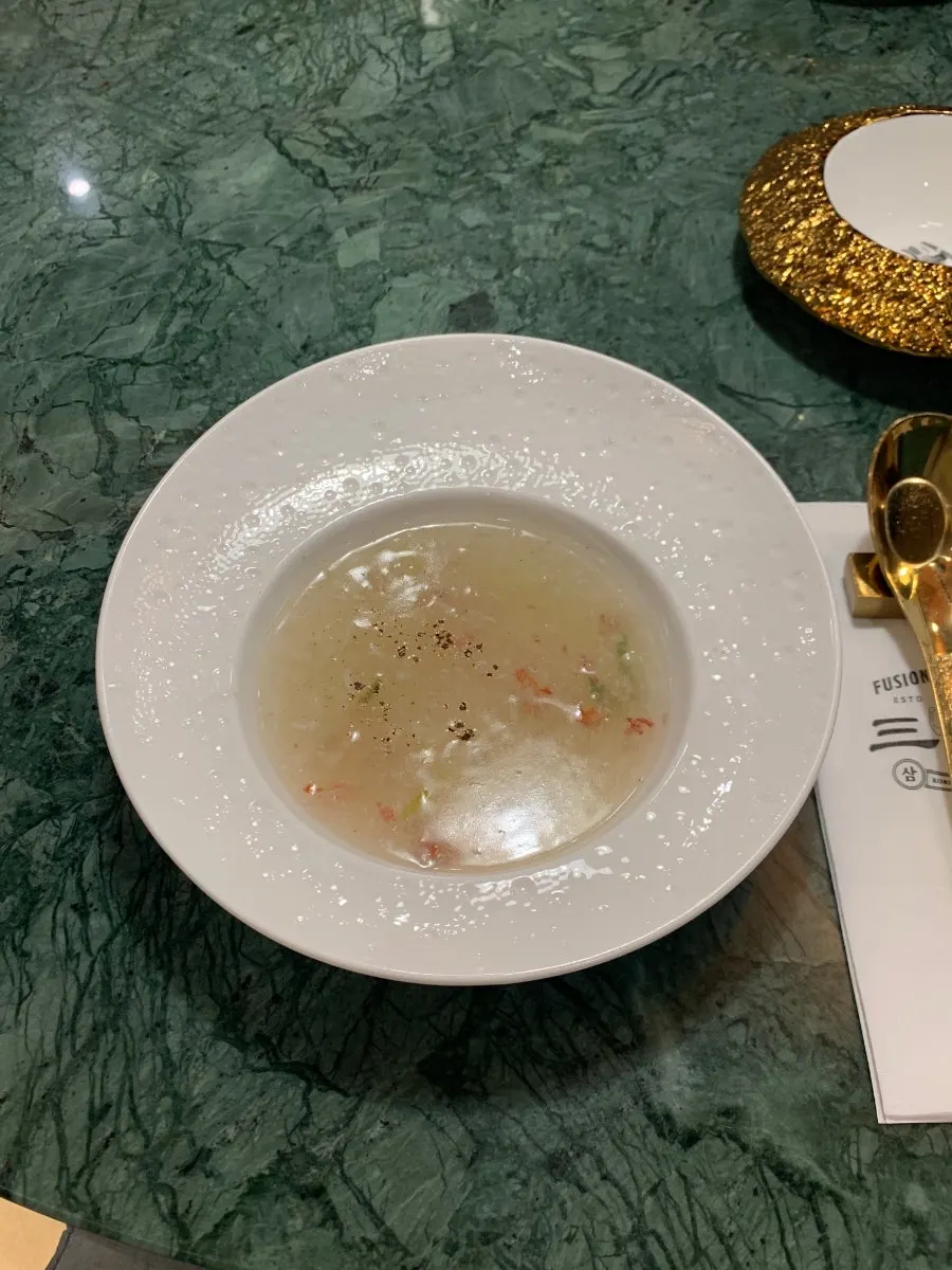 A bowl of Samsin's Sokcho crab soup