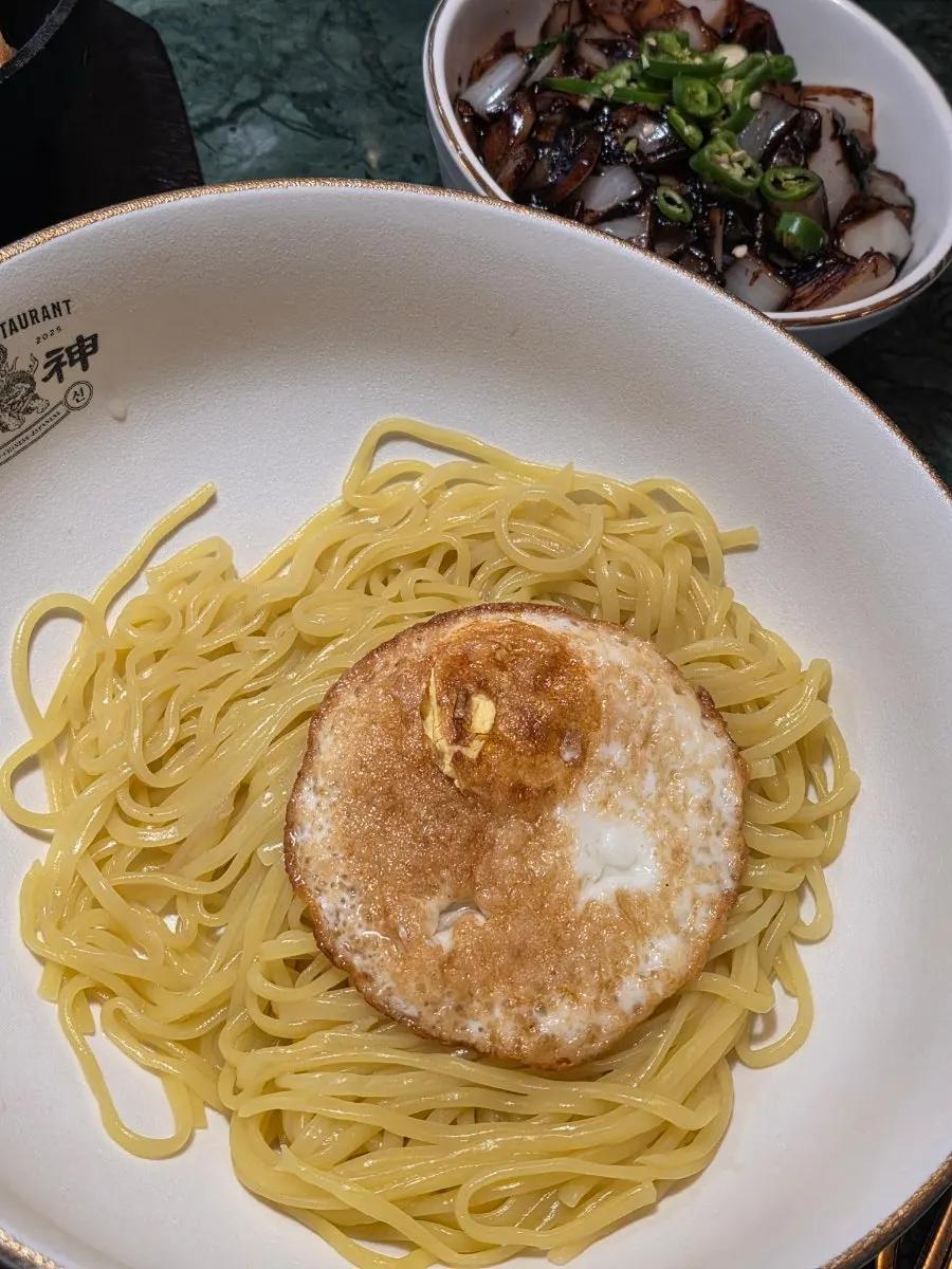 A piece of Tokyo tangsuyuk with glutinous-rice style batter