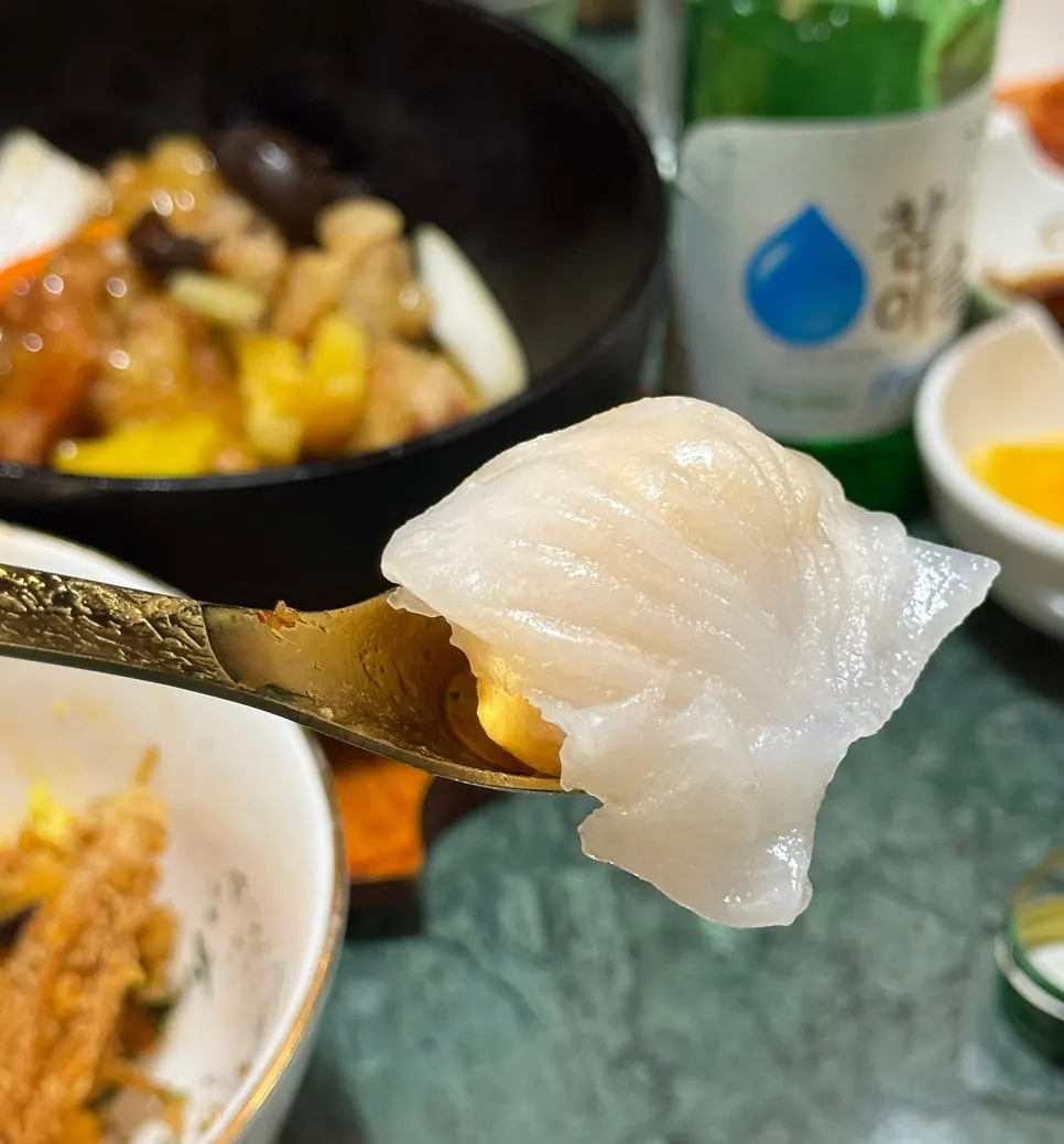 A plate of handmade shrimp hagau