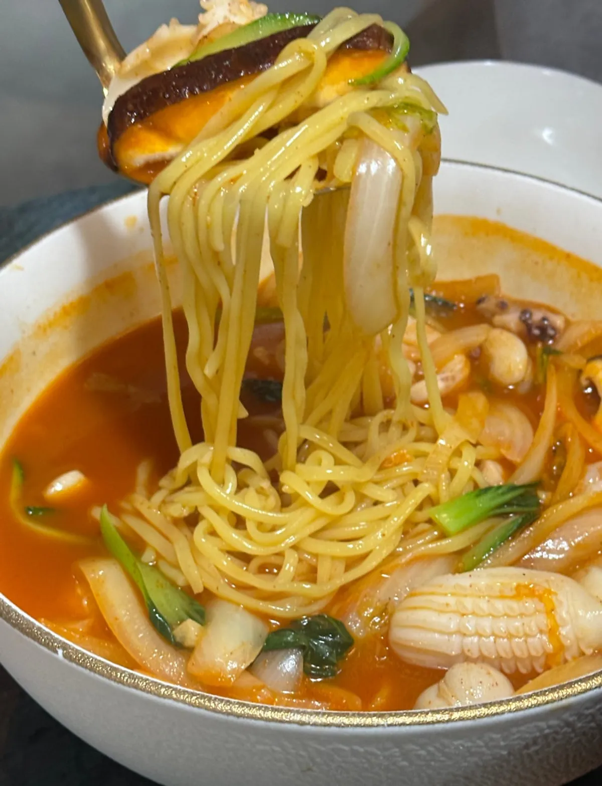 East Sea seafood jjamppong loaded with seafood