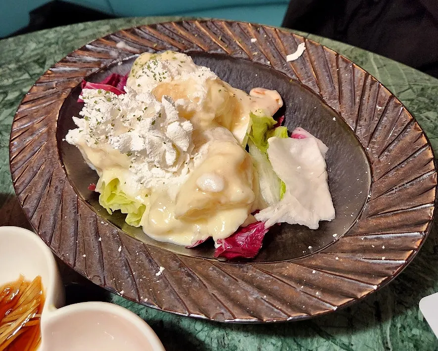 홋카이도 우유 크림 새우 한 접시